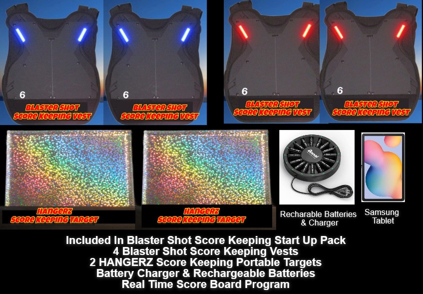 Blaster Shot Score Keeping Starter Pack Contents